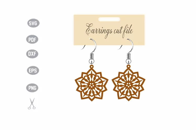 Earrings Template SVG