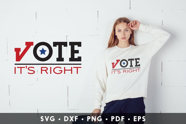 Vote It's Right, Election 2020 SVG, Presidential Election example image 1