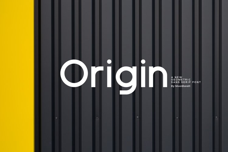 ORIGIN - Modern geometric sans serif example image 1