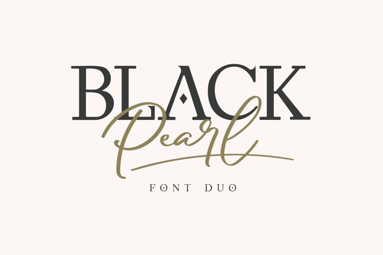 Black Pearl Font Duo example image 1