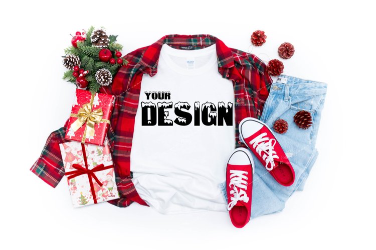White Tshirt Mockup Image 4