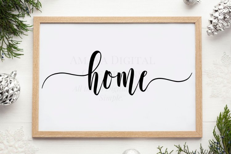 Love SVG,Home Sign SVG,Rustic Home Sign example image 1
