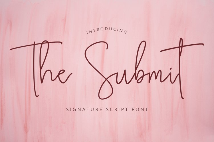 The Submit - Lovely Script Fonts example image 1