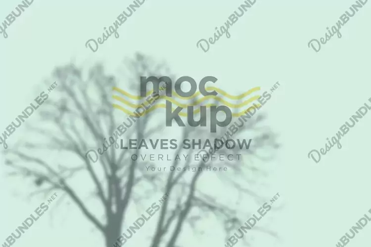 Leaves Shadow Overlay Effect Mockup