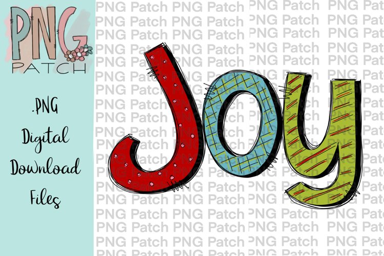 Colorful Joy, Christmas PNG File, Holiday Sublimation Design example image 1