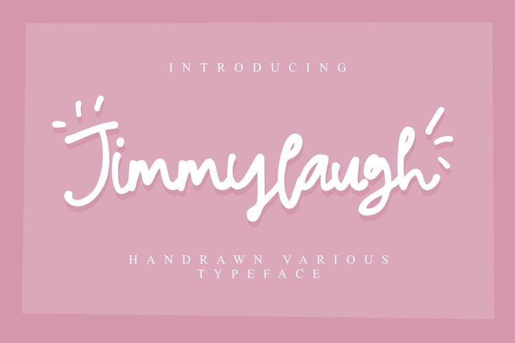 Jimmylaugh | Handwritten Font example image 1