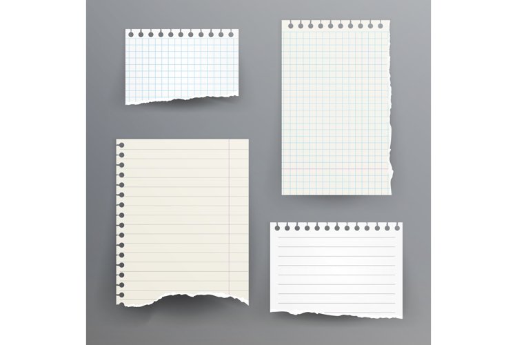 Notebook Papers With Torn Edge example image 1