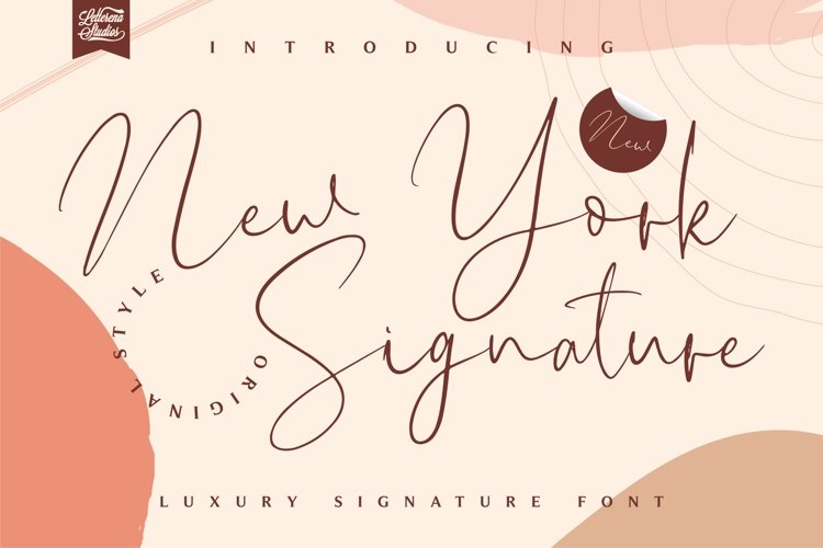 New York Signature - Luxury Signature Font example image 1