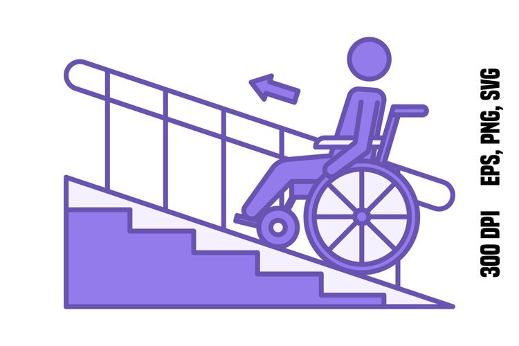 Purple Ramp Access Icon example image 1