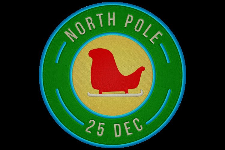 north pole post stamp example image 1