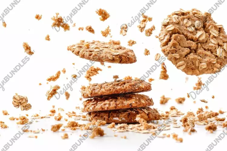 Oatmeal Cookies Background Wallpaper