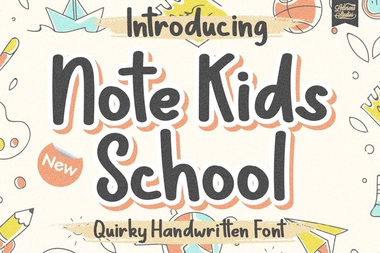 Note Kids School - Quirky Handwritten Font example image 1