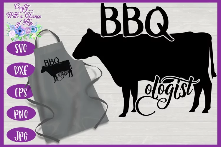 BBQologist with Cow SVG | Fathers Day BBQ Grill Apron
