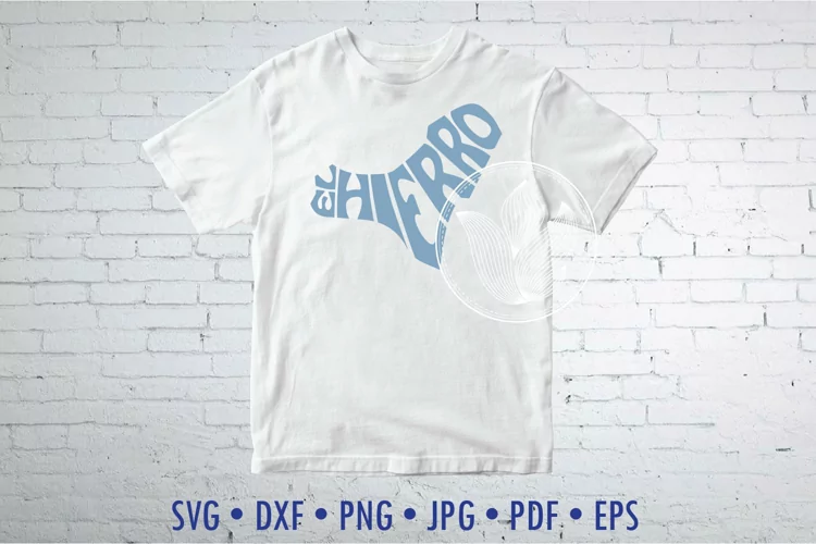 El Hiero SVG cut file in the shape of the island