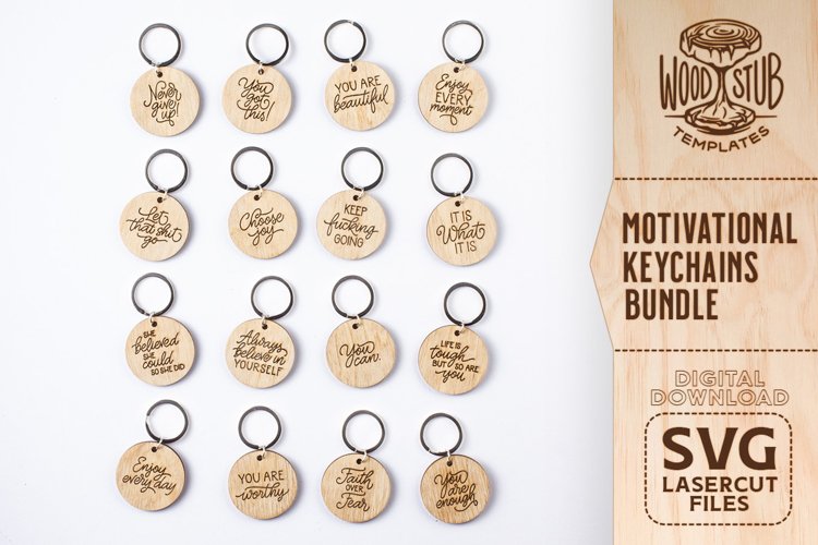 Motivational Keychain SVG, Keychain SVG, Motivational SVG