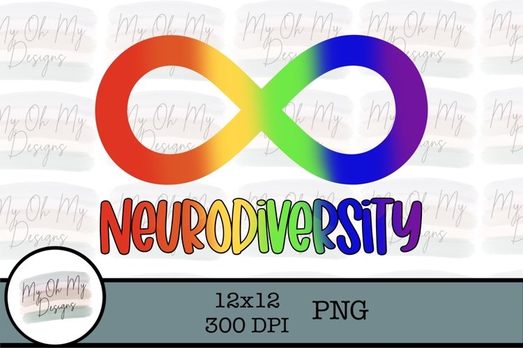 Neurodiversity Rainbow Infinity Symbol PNG 1272622 