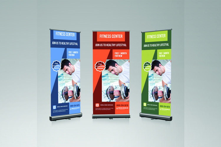 gym roll-up banner example image 1