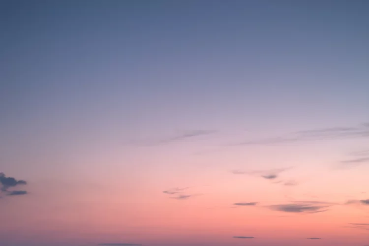 Foggy sunset in Europe