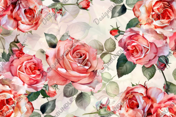 Watercolor Flowers Image 21