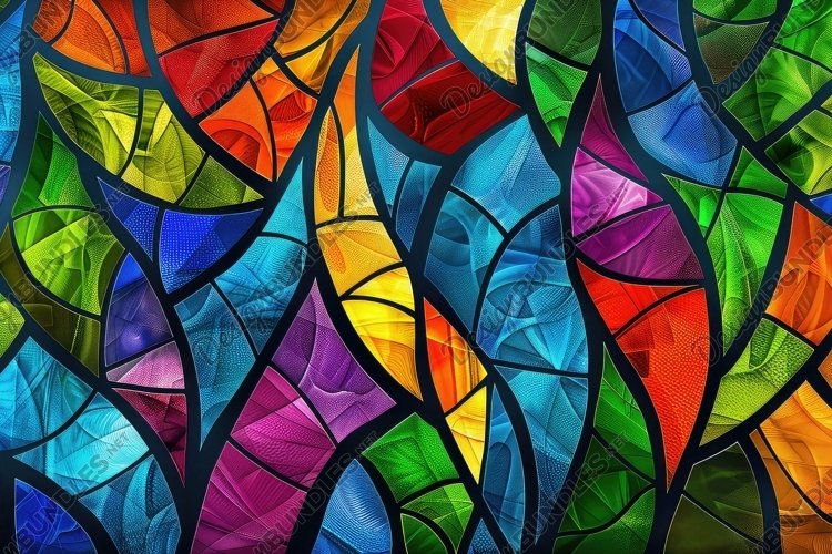 Stained Glass Texture Image 24