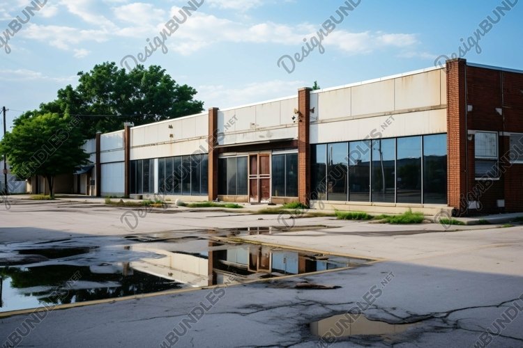 Sign Board Mockup Commercial Building Fascia Aluminium Metal