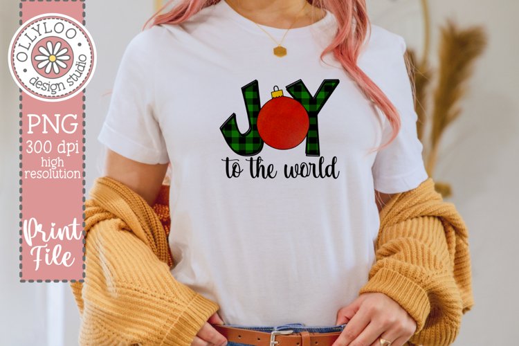 Joy To The World Christmas Sublimation