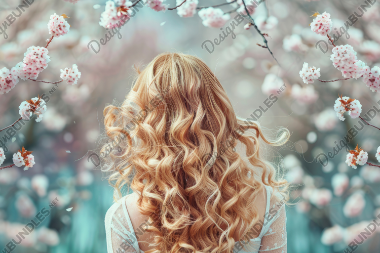 Back View Woman Background