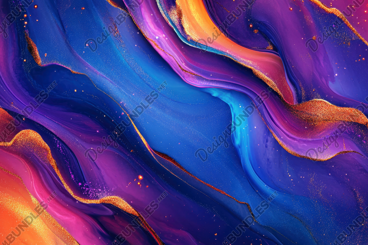 Swirling Abstract Fluid Paint Background Wallpaper