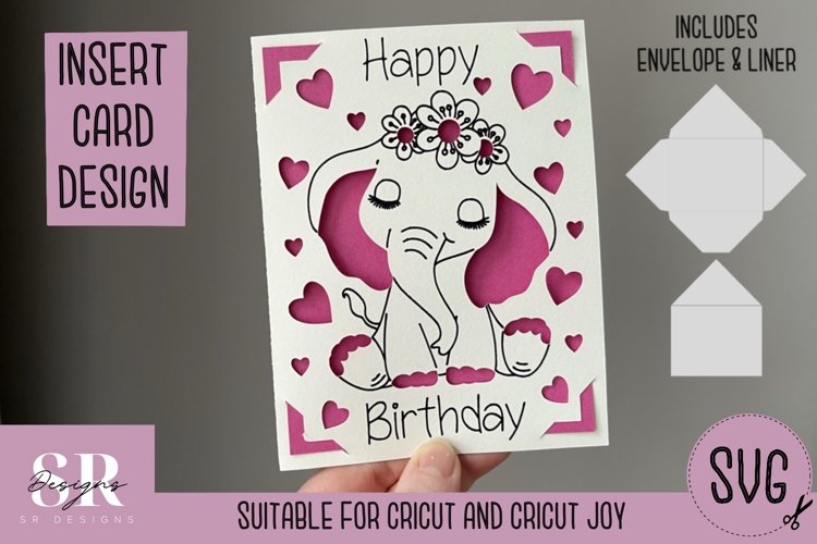 Birthday card insert design| Paper cutting |Cricut Card svg