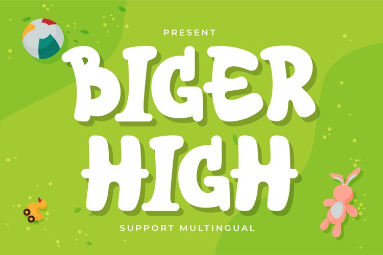 Biger High - Display font example image 1