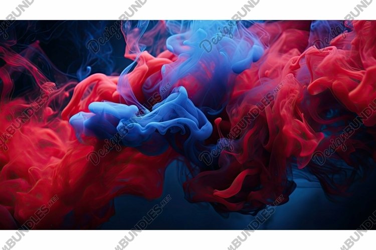 chaos blue red smoke example image 1