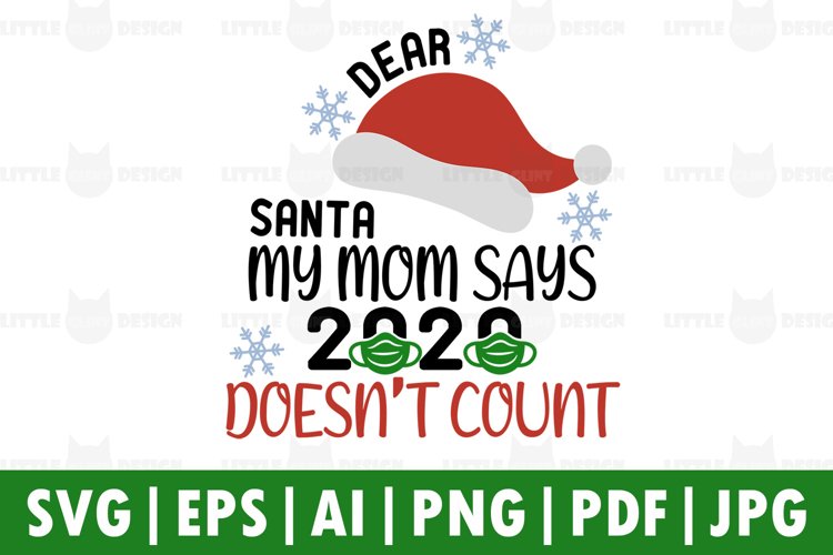 2020 Santa Mask SVG, Christmas Decor SVG, Winter SVG, Cricut example image 1