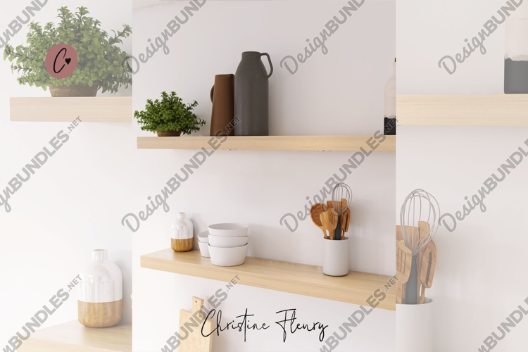 Modern Boho Interior Stock Photo