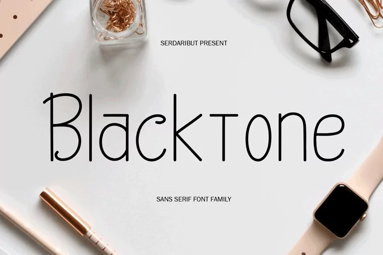 Blacktone Family - Thin, Clean Neat Sans Serif Font