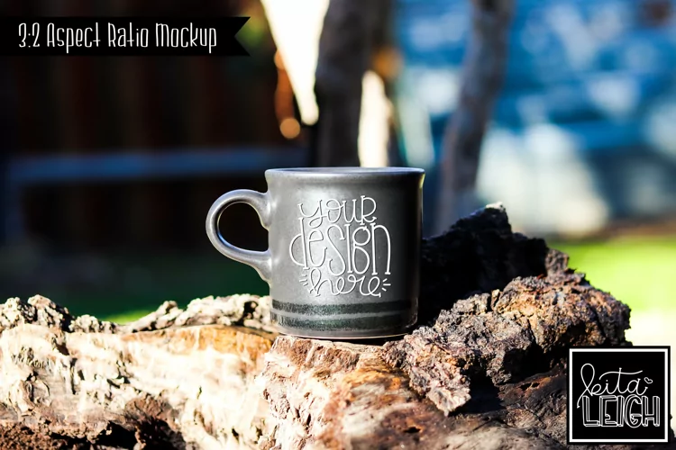 Camping Morning Coffee Mug Mockup | Stylized Stock Photo
