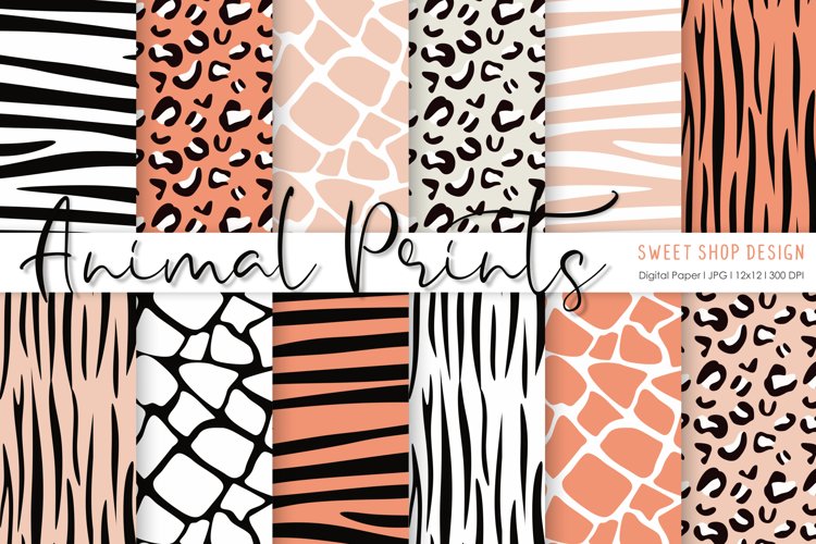 Digital Paper ANIMAL PRINTS (882482) | Patterns | Design Bundles