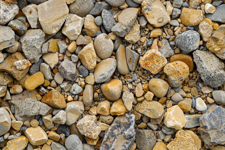 Mixed Sea Gravels Background Wallpaper