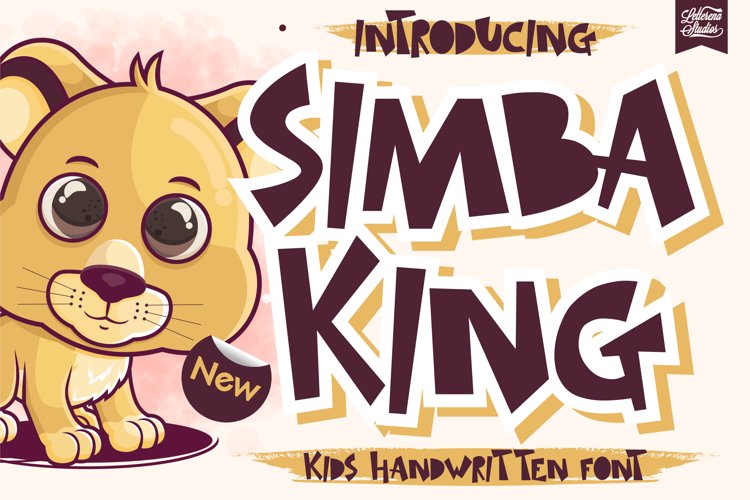 SIMBA KING - Quirky Handwritten Font example image 1