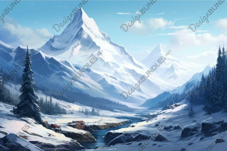 Mountains Clipart Image 15