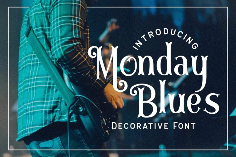 Decorative Font - Monday Blues