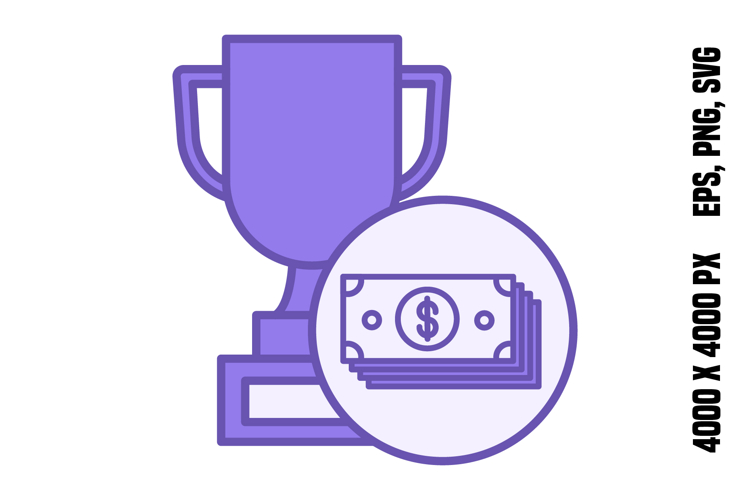 Colored Prize Money Icon