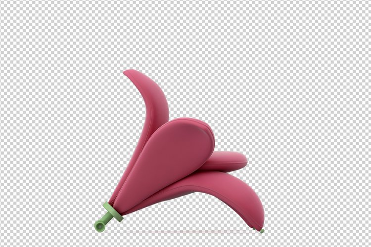 Isometric Arm Chair 3D isolated render