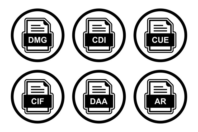 Set Of File Formats Icons example image 1