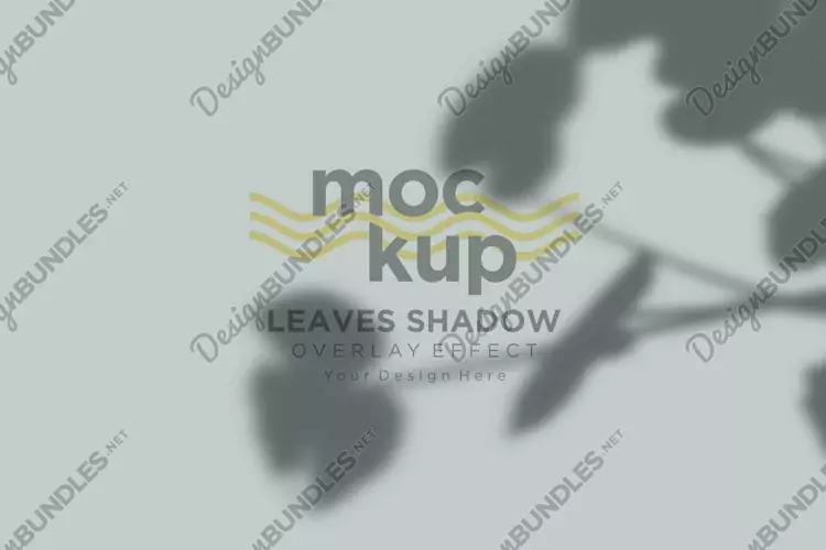 Leaves Shadow Overlay Effect Mockup
