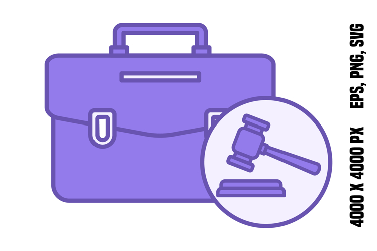 Colored Court Case Icon