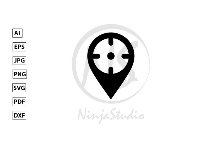 Locator Icon In Flat Style Vector example image 1