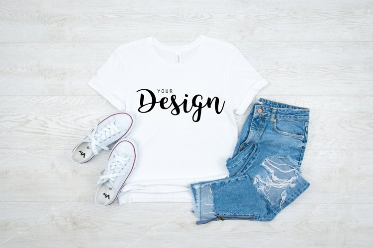 White Tshirt Mockup Image 17
