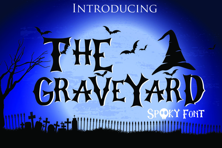 The Graveyard - Spooky Font example image 1