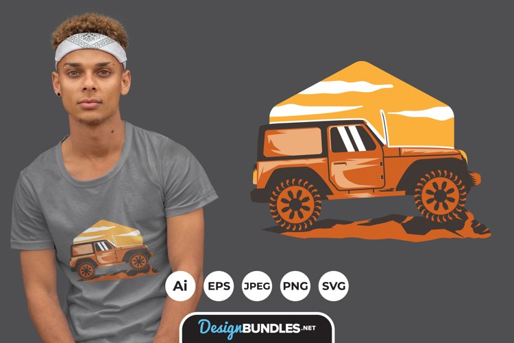 Off-Roading Illustrations for T-Shirt Design example image 1
