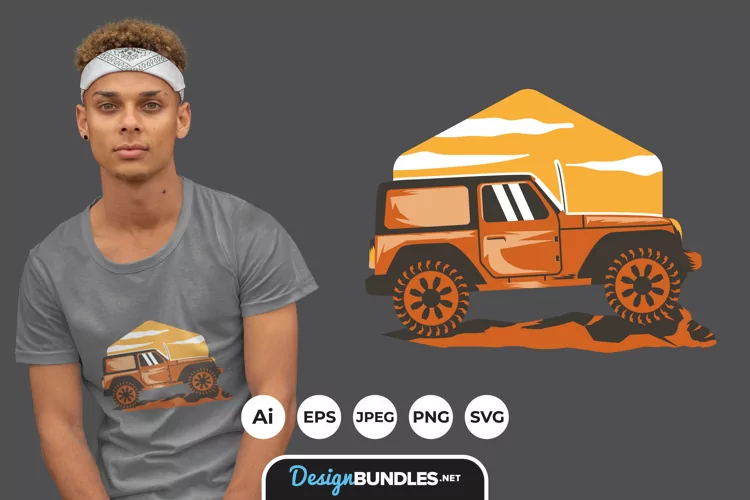 Off-Roading Illustrations for T-Shirt Design